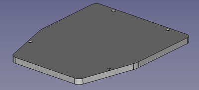 drawing of the dimensions of the gaggia top plate